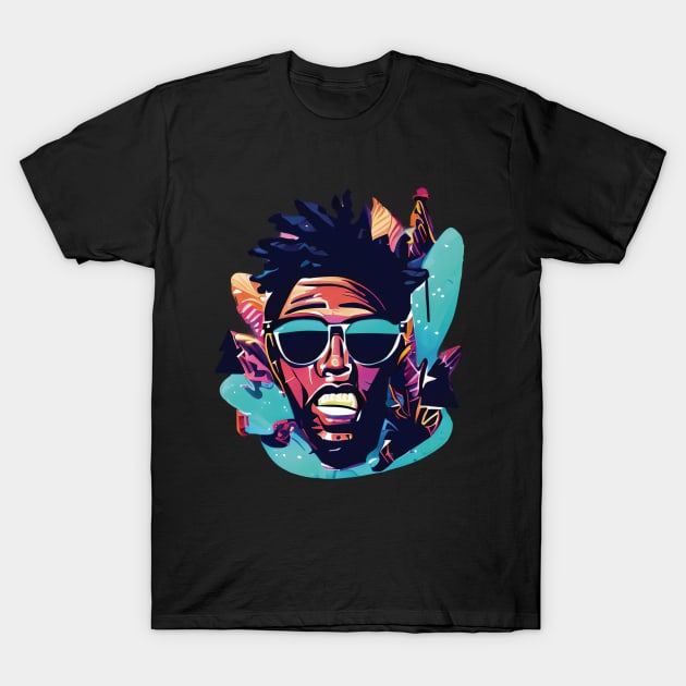 Black man artwork T-Shirt by SylwiaArt